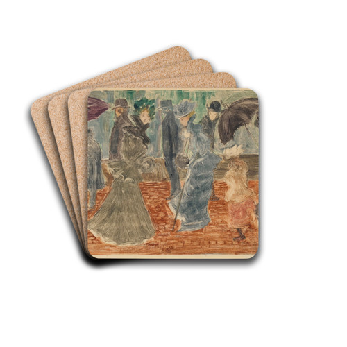 Rainy Day, Boston by Maurice Prendergast Drink Coasters - set of 4