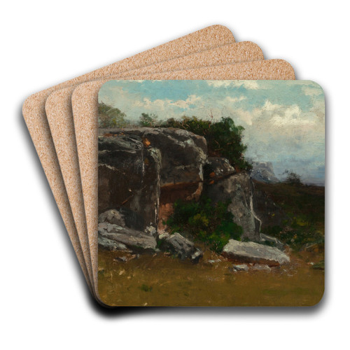 Barney's Joy Cliff by Robert Swain Gifford Art Drink Coaster set Barney's Joy Cliff by Robert Swain Gifford Art Drink Coaster set