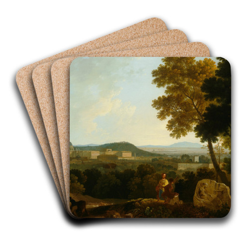 St Peters and the Vatican from the Janiculum, Rome by Richard Wilson Art Drink Coaster set St Peters and the Vatican from the Janiculum, Rome by Richard Wilson Art Drink Coaster set