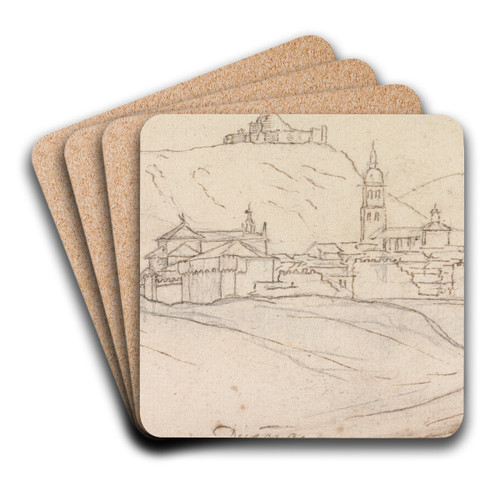 Dueas, Spain by Henry Swinburne Art Drink Coaster set
