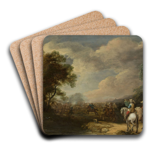 Skirmish by Pieter Meulener Art Drink Coaster set