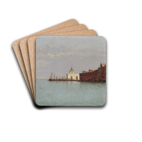 Blick auf die Punta della Dogana by Pietro Galter Drink Coasters - set of 4 Blick auf die Punta della Dogana by Pietro Galter Drink Coasters - set of 4