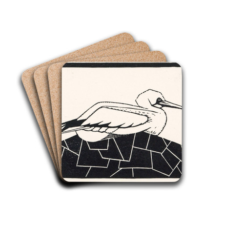 Jan-van-gent by Samuel Jessurun de Mesquita Drink Coasters - set of 4 Jan-van-gent by Samuel Jessurun de Mesquita Drink Coasters - set of 4