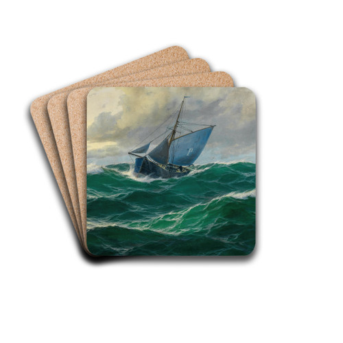 Marinestck by Max Jensen Drink Coasters - set of 4 Marinestck by Max Jensen Drink Coasters - set of 4