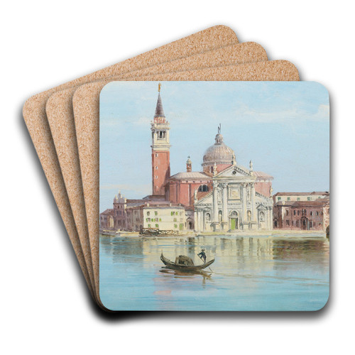 Santa Maria Della Salute, Venezia by Antonietta Brandeis Art Drink Coaster set