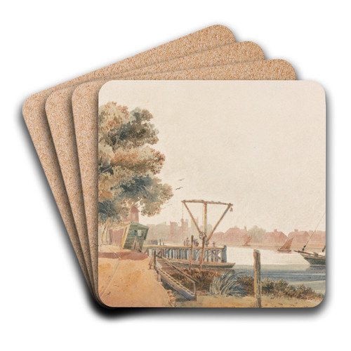 Millbank by David Cox Art Drink Coaster set