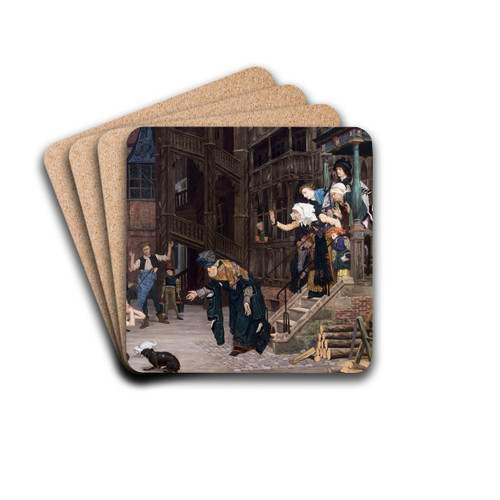 The Return of the Prodigal Son by James Tissot Drink Coasters - set of 4