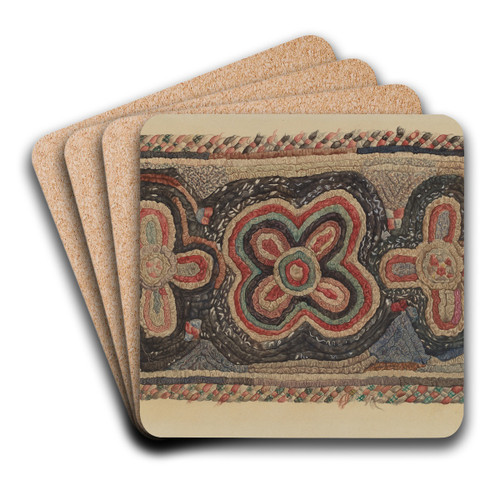 Shaker Rug by Charles Goodwin Art Drink Coaster set Shaker Rug by Charles Goodwin Art Drink Coaster set