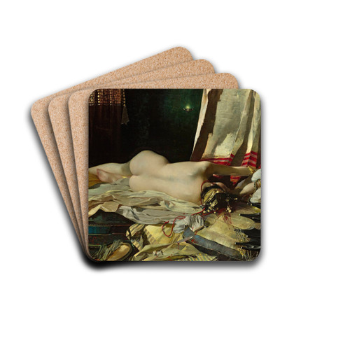 By order of Padishah  Odalisque by Franciszek murko Drink Coasters - set of 4 By order of Padishah  Odalisque by Franciszek murko Drink Coasters - set of 4