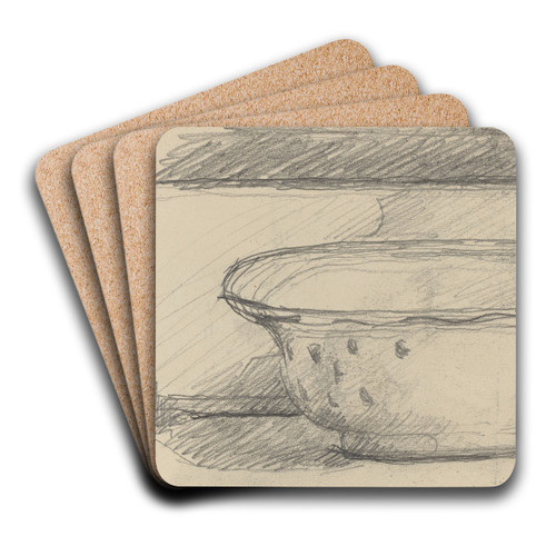 Wash Basin and Scent Bottle (recto) by Paul Czanne Art Drink Coaster set