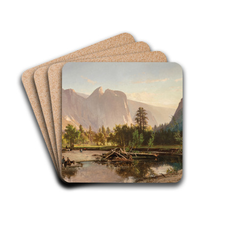 Yosemite Valley by William Keith Drink Coasters - set of 4