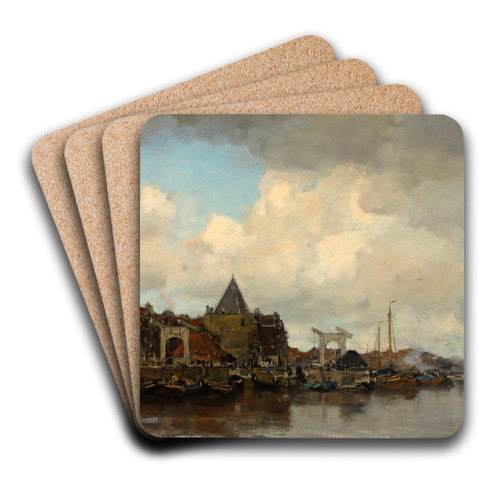 The Schreierstoren by Jacob Maris Art Drink Coaster set