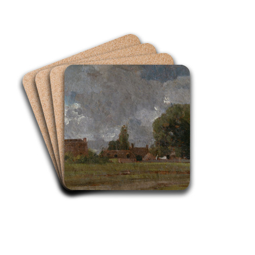 Golding Constable's House, East Bergholt; the Artist's birthplace by John Constable Drink Coasters - set of 4