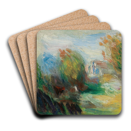 Paysage by Pierre-Auguste Renoir Art Drink Coaster set