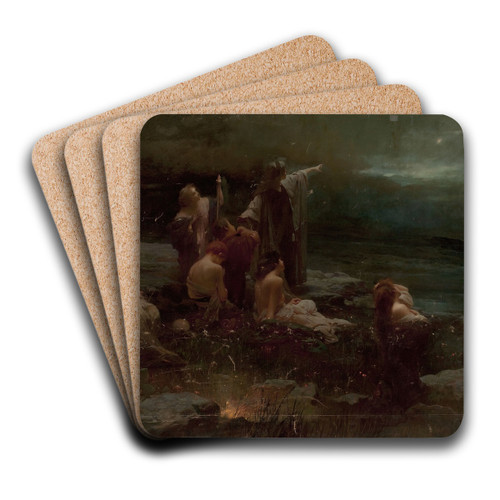 Morning star by Franciszek murko Art Drink Coaster set Morning star by Franciszek murko Art Drink Coaster set