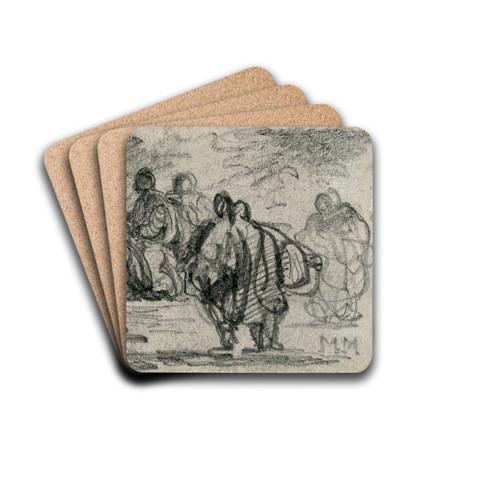 Literaire voorstelling by Matthijs Maris Drink Coasters - set of 4