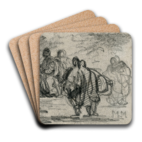 Literaire voorstelling by Matthijs Maris Art Drink Coaster set