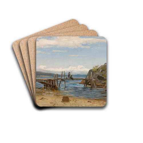 Smalsund, Mandal by Amaldus Nielsen Drink Coasters - set of 4