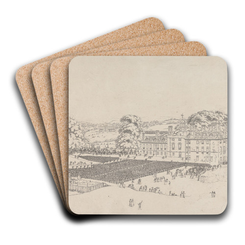 Dinner Given to the Kentish Volunteers by William Alexander Art Drink Coaster set Dinner Given to the Kentish Volunteers by William Alexander Art Drink Coaster set