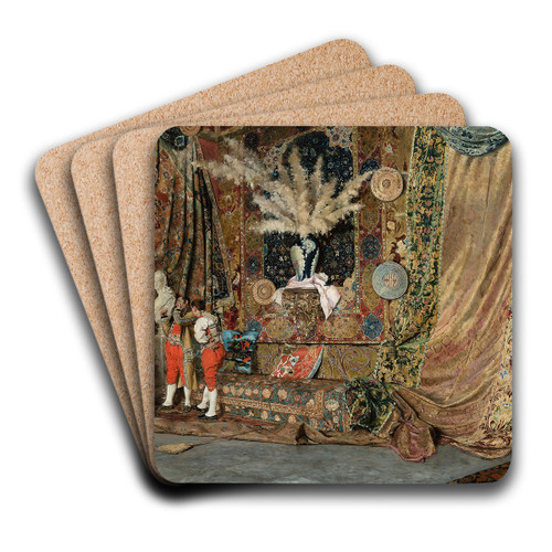 En El Saln by Ricardo Villegas Cordero Art Drink Coaster set