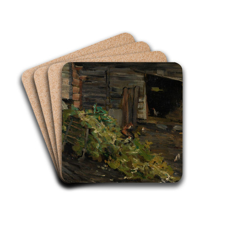 The Sledge by Gerhard Munthe Drink Coasters - set of 4