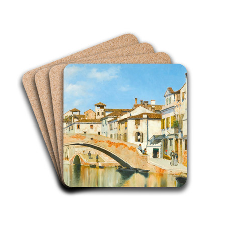 Tintoretto's House, Venice by Federico del Campo Drink Coasters - set of 4