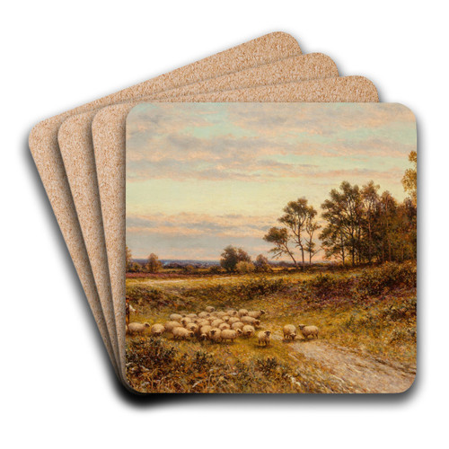 Grasmere, Cumberland by Alfred Augustus Glendening Art Drink Coaster set