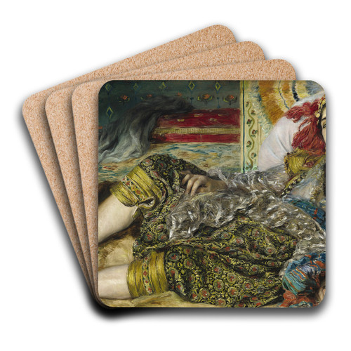 Odalisque by Pierre-Auguste Renoir Art Drink Coaster set