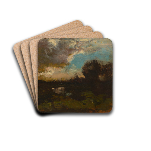 A landscape by William Keith Drink Coasters - set of 4