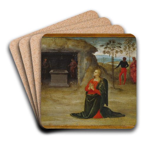 Noli Me Tangere by Pietro Perugino Art Drink Coaster set