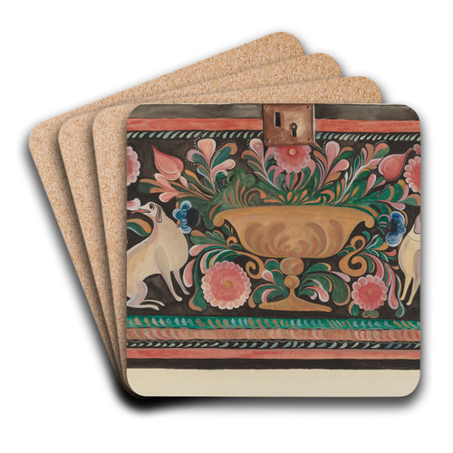 Sp. Col. Chest by E. Boyd Art Drink Coaster set Sp. Col. Chest by E. Boyd Art Drink Coaster set