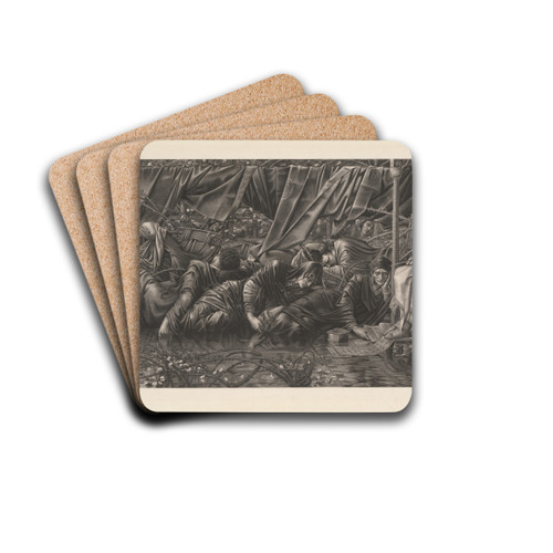 The Council Chamber by Sir Edward Coley Burne-Jones Drink Coasters - set of 4
