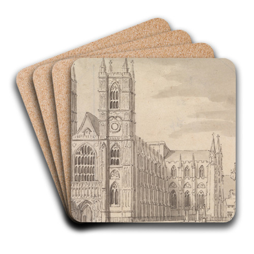 Westminster Abbey by Samuel Wale Art Drink Coaster set