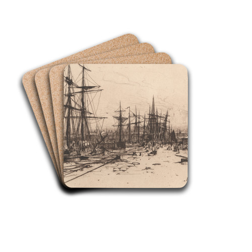 Ayr by David Young Cameron Drink Coasters - set of 4