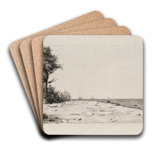 Fra Sjllands nordkyst Hornbkplantagen by Carl Bloch Art Drink Coaster set
