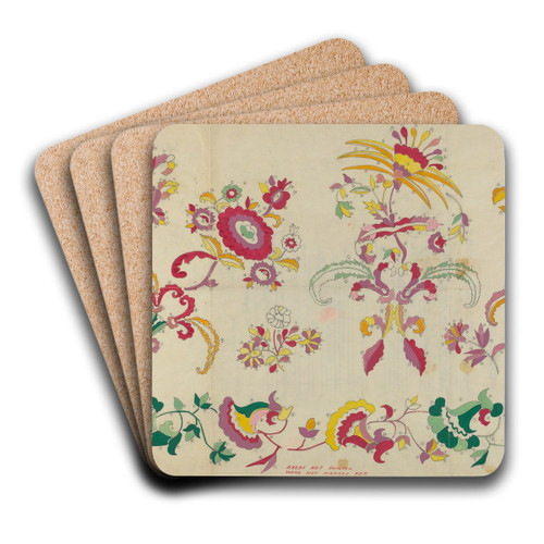 Spanish Colonial Bedspread by Majel G. Claflin Art Drink Coaster set
