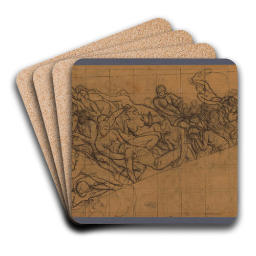 Rythmus; Passions and Sensualities by Charles Mertens Art Drink Coaster set