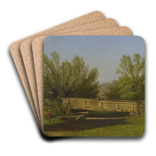 The Old Bridge by John Williamson Art Drink Coaster set
