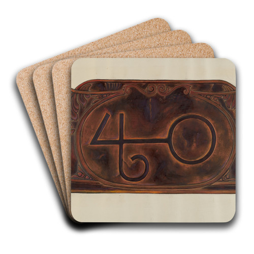 Gun Rack by Cecil Smith Art Drink Coaster set