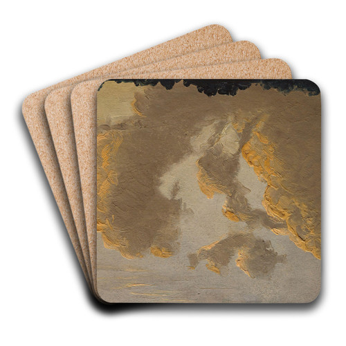 Cloud Study II by Knud Baade Art Drink Coaster set