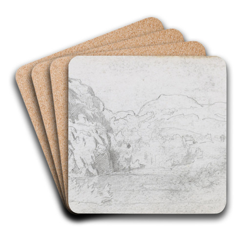 Landskap by Hans Gude Art Drink Coaster set