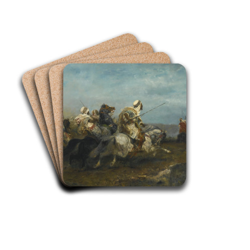 The Advance by Adolf Schreyer Drink Coasters - set of 4