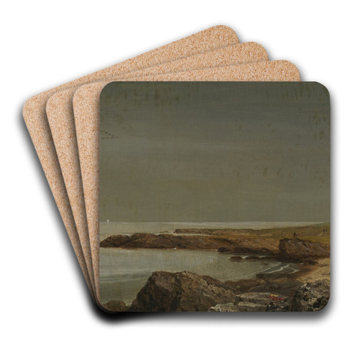 Coast Scene by John Frederick Kensett Art Drink Coaster set