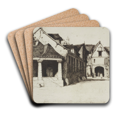 The Old Museum, Beauvais by David Young Cameron Art Drink Coaster set