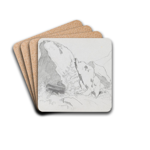 Fra Hemsedal by Hans Gude Drink Coasters - set of 4