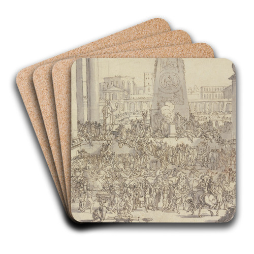Der Einzug Alexanders in Babylon by Sbastien Leclerc Art Drink Coaster set Der Einzug Alexanders in Babylon by Sbastien Leclerc Art Drink Coaster set
