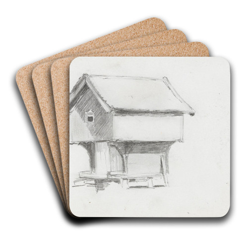 Stabbur by Ludvig Karsten Art Drink Coaster set