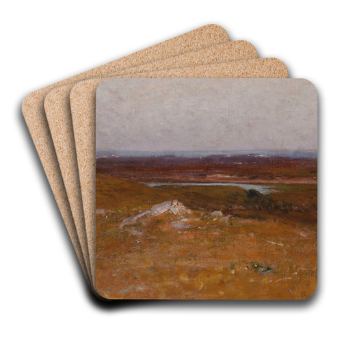 Menemsha Bight by Robert Swain Gifford Art Drink Coaster set Menemsha Bight by Robert Swain Gifford Art Drink Coaster set