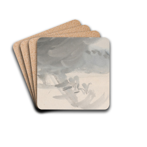 The Channel Sketchbook 24 by Joseph Mallord William Turner Drink Coasters - set of 4