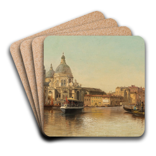 Venedig, Kanal Grande mit Blick auf Santa Maria della Salute by Karl Kaufmann Art Drink Coaster set